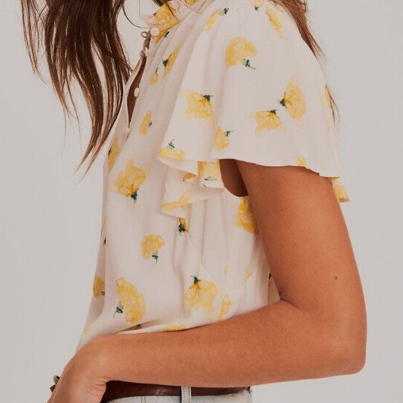 ba&sh floral Kila Blouse - Picture 2 of 9